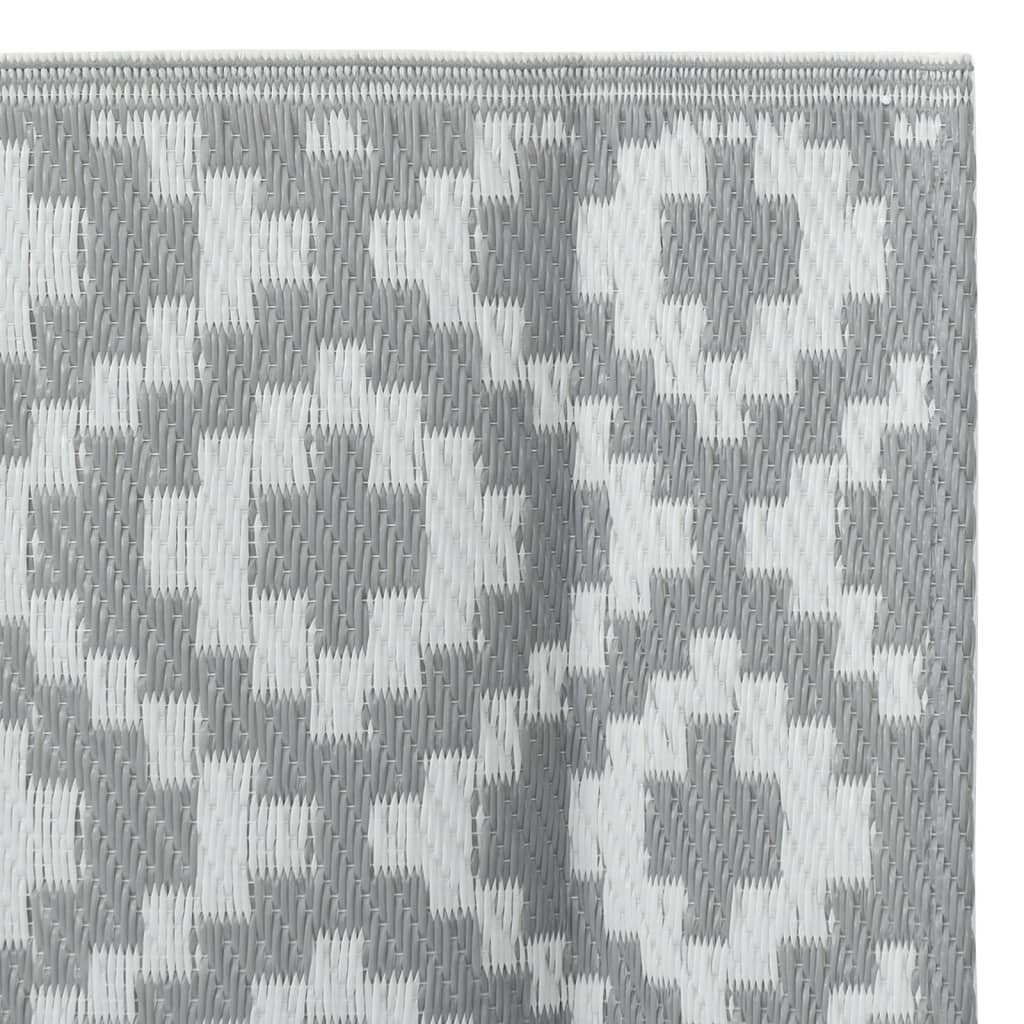 Tappeto da Esterni ARAKIL Grigio 160x230 cm in PP