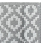 Tappeto da Esterni ARAKIL Grigio 160x230 cm in PP