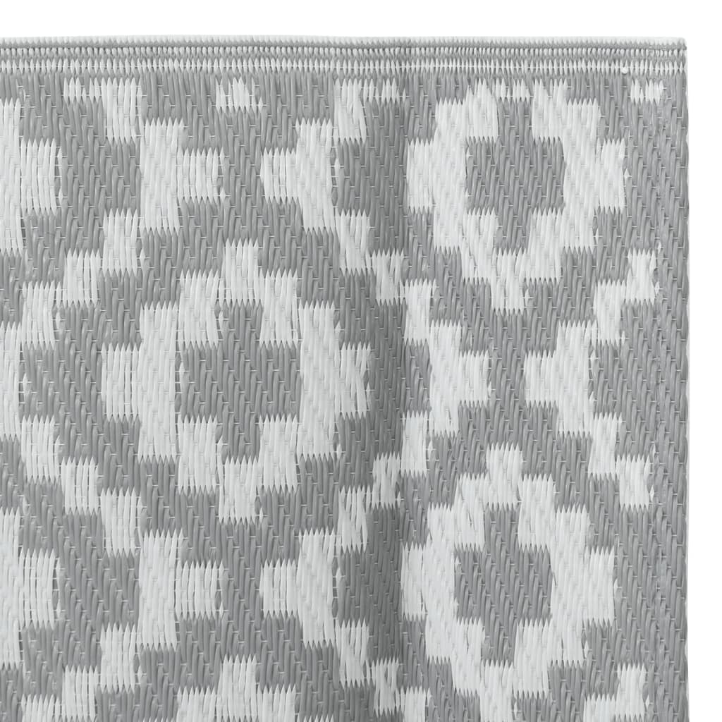 Tappeto da Esterni ARAKIL Grigio 190x290 cm in PP