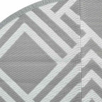 Tappeto da Esterno ARAKIL Grigio Ø120 cm in PP