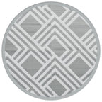 Tappeto da Esterno ARAKIL Grigio Ø160 cm in PP
