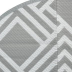 Tappeto da Esterno ARAKIL Grigio Ø160 cm in PP