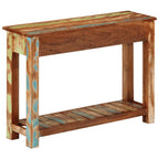 Tavolo Consolle 110x30x76 cm in Legno Massello Riciclato