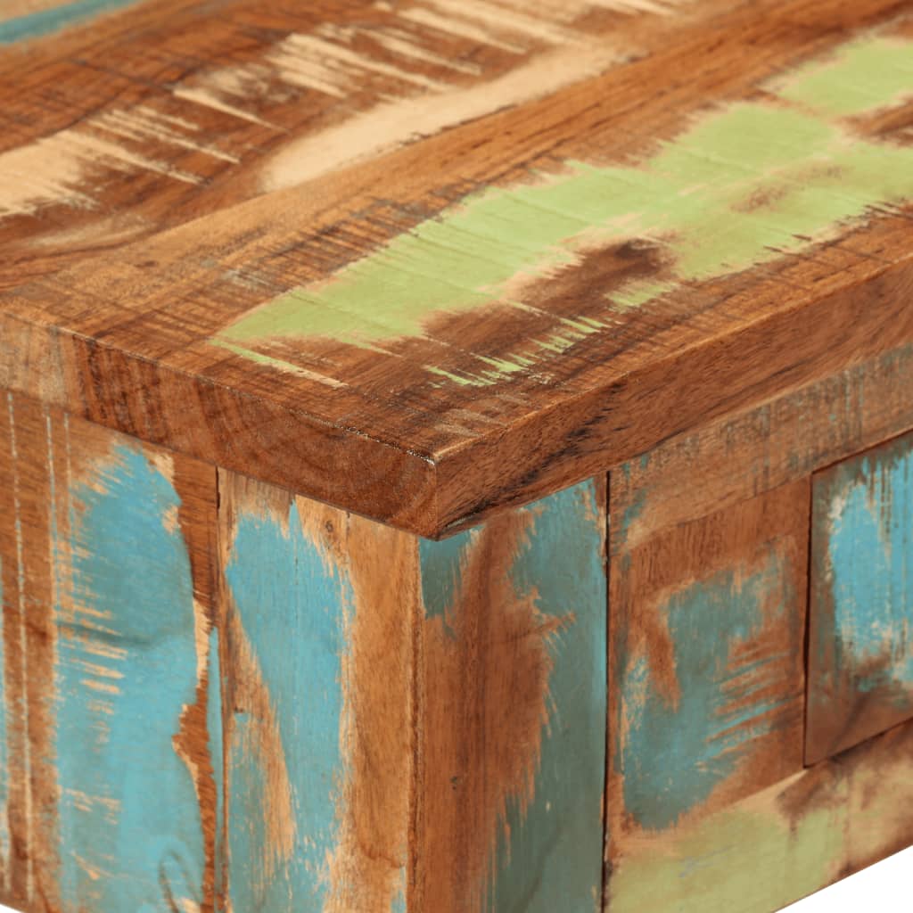 Tavolo Consolle 110x30x76 cm in Legno Massello Riciclato