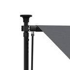 Tenda da Sole Retrattile Antracite 200x150 cm Tessuto e Acciaio