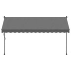 Tenda da Sole Retrattile Antracite 350x150 cm Tessuto e Acciaio