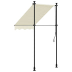 Tenda da Sole Retrattile Crema 150x150 cm in Tessuto e Acciaio
