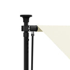 Tenda da Sole Retrattile Crema 200x115 cm in Tessuto e Acciaio