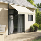 Tenda da Sole Retrattile Crema 250x150 cm in Tessuto e Acciaio