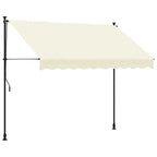 Tenda da Sole Retrattile Crema 300x150 cm in Tessuto e Acciaio