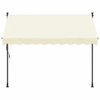 Tenda da Sole Retrattile Crema 300x150 cm in Tessuto e Acciaio