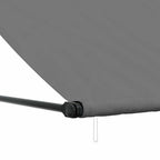 Tenda da Sole Retrattile Antracite 300x150 cm Tessuto e Acciaio