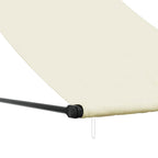 Tenda da Sole Retrattile Crema 100x150 cm in Tessuto e Acciaio