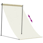 Tenda da Sole Retrattile Crema 150x150 cm in Tessuto e Acciaio