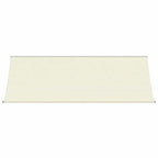 Tenda da Sole Retrattile Crema 400x150 cm in Tessuto e Acciaio