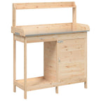 Tavolo Invaso con Mobile 110,5x45x124,5cm Massello Abete