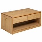 Tavolino Salotto SAUDA Rovere 99x55x45 cm Legno Massello Pino