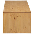 Tavolino Salotto SAUDA Rovere 99x55x45 cm Legno Massello Pino