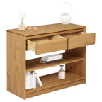 Tavolo Consolle SAUDA Rovere 89,5x36,5x73cm Legno Massello Pino