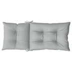 Cuscini Sedia Schiena Alta 6 Grigio Mélange 120x50x7 Tessuto