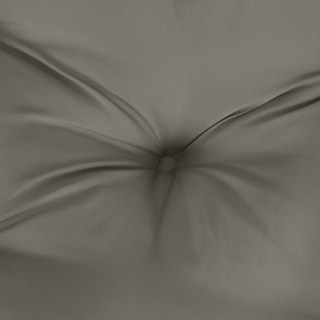 Cuscini Sedia Schiena Alta 2 Grigio Mélange 120x50x7 Tessuto