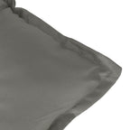 Cuscini Sedia Schiena Alta 4 Grigio Mélange 120x50x7 Tessuto