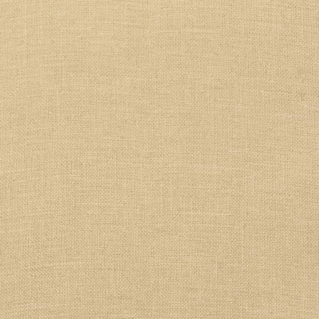 Cuscini Sedia Schiena Alta 4 Beige Mélange 120x50x7 Tessuto