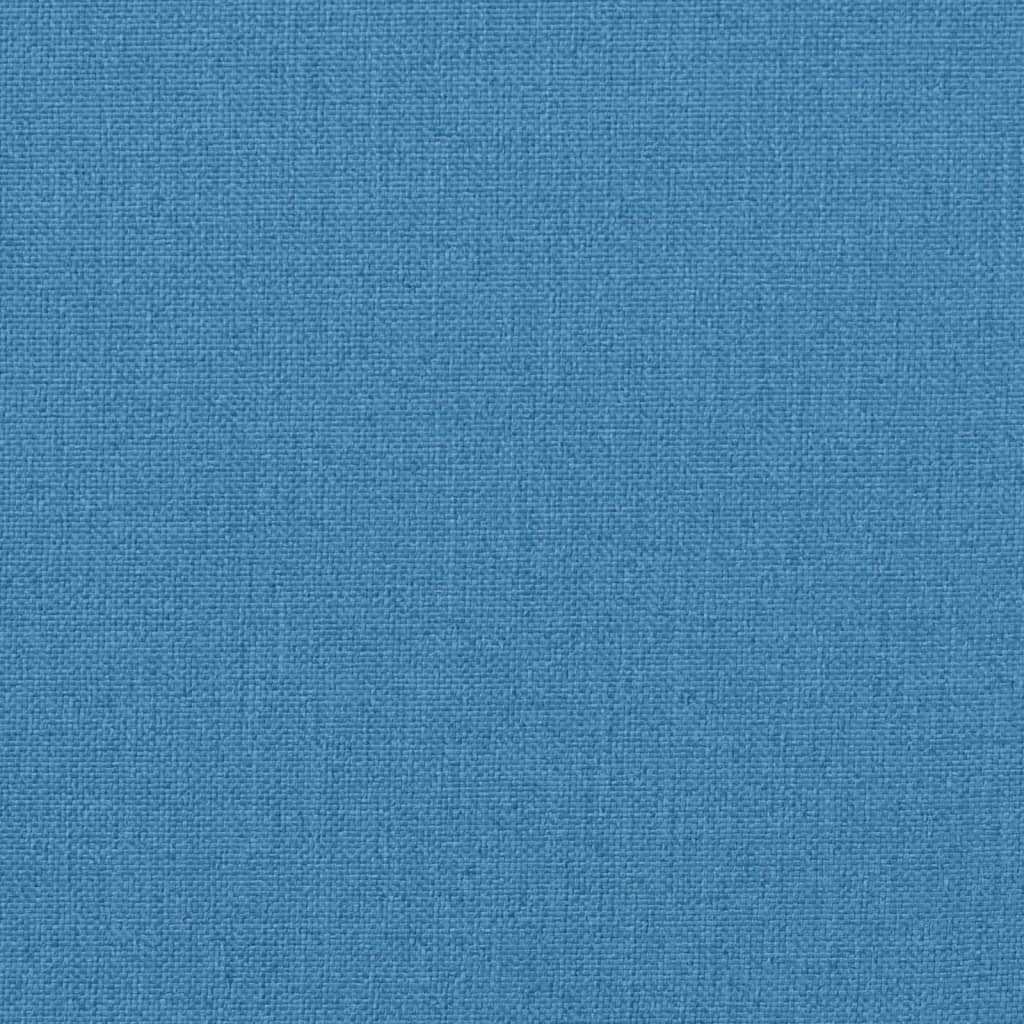 Cuscini Sedia Schiena Alta 6 Blu Mélange 120x50x7 Tessuto