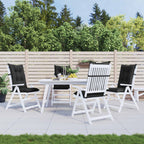 Set di cuscini per sedia alta 4 pcs Melange nero