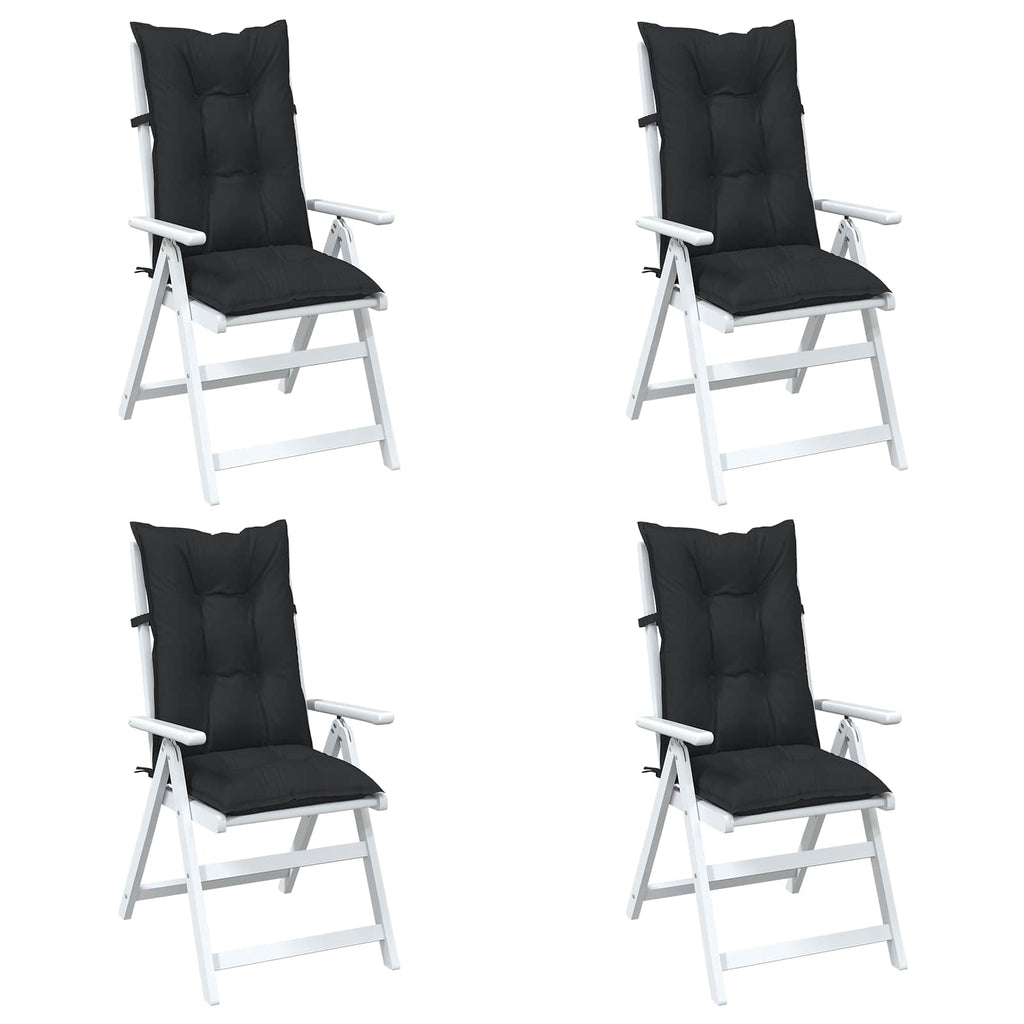 Set di cuscini per sedia alta 4 pcs Melange nero