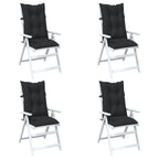 Set di cuscini per sedia alta 4 pcs Melange nero