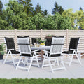 Set di cuscini per sedia alta 6 pcs Melange nero