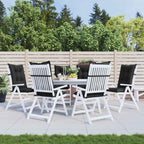 Set di cuscini per sedia alta 6 pcs Melange nero