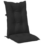Set di cuscini per sedia alta 6 pcs Melange nero