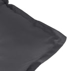 Cuscini Sedia Schiena Bassa 2 pz Antracite Mélange 100x50x7 cm