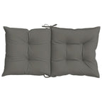 Cuscini Sedia Schiena Bassa 4 pz Grigio Mélange 100x50x7 cm