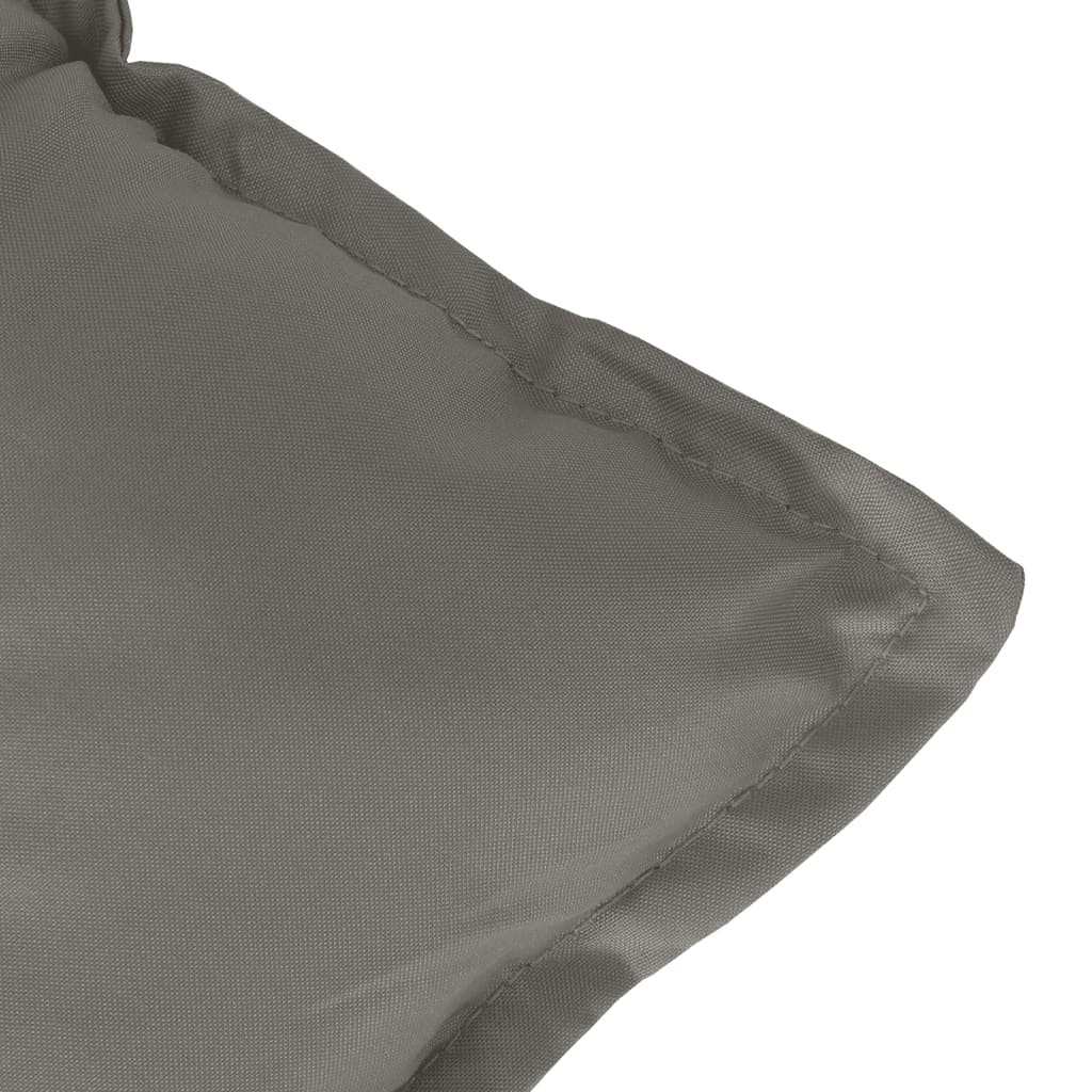 Cuscini Sedia Schiena Bassa 4 pz Grigio Mélange 100x50x7 cm