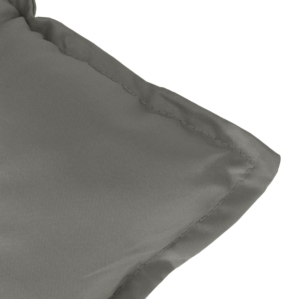 Cuscini Sedia Schiena Bassa 4 pz Grigio Mélange 100x50x7 cm