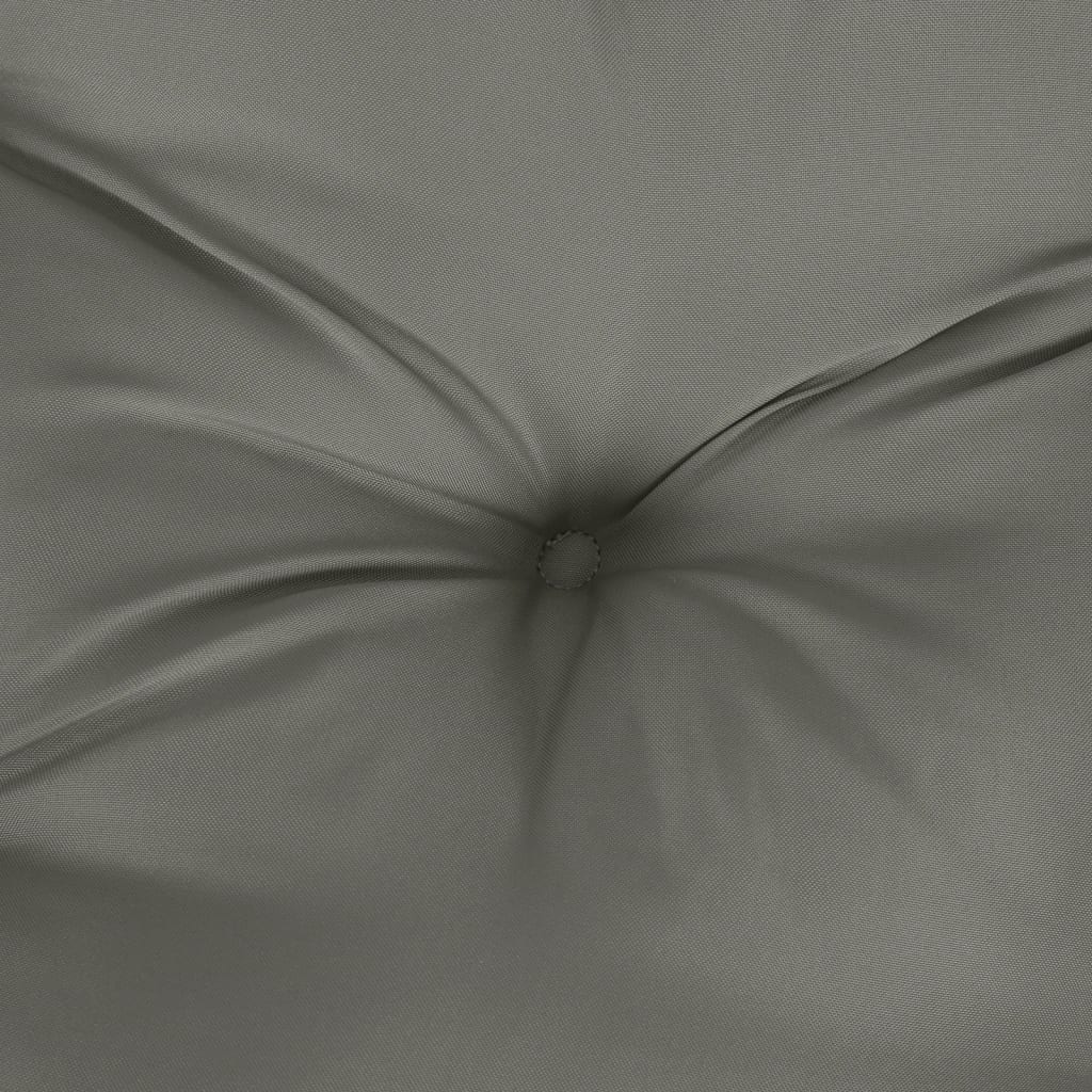Cuscini Sedia Schiena Bassa 6 pz Grigio Mélange 100x50x7 cm