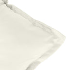 Cuscini Sedia Schiena Bassa 2 pz Crema Mélange 100x50x7 Tessuto