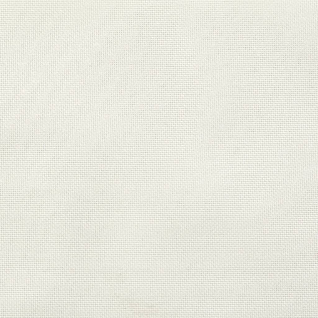 Cuscini Sedia Schiena Bassa 6 pz Crema Mélange 100x50x7 Tessuto