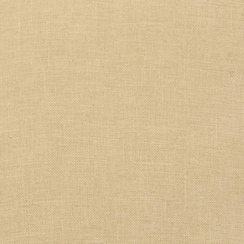 Cuscini Sedia Schiena Bassa 6 pz Beige Mélange 100x50x7 Tessuto