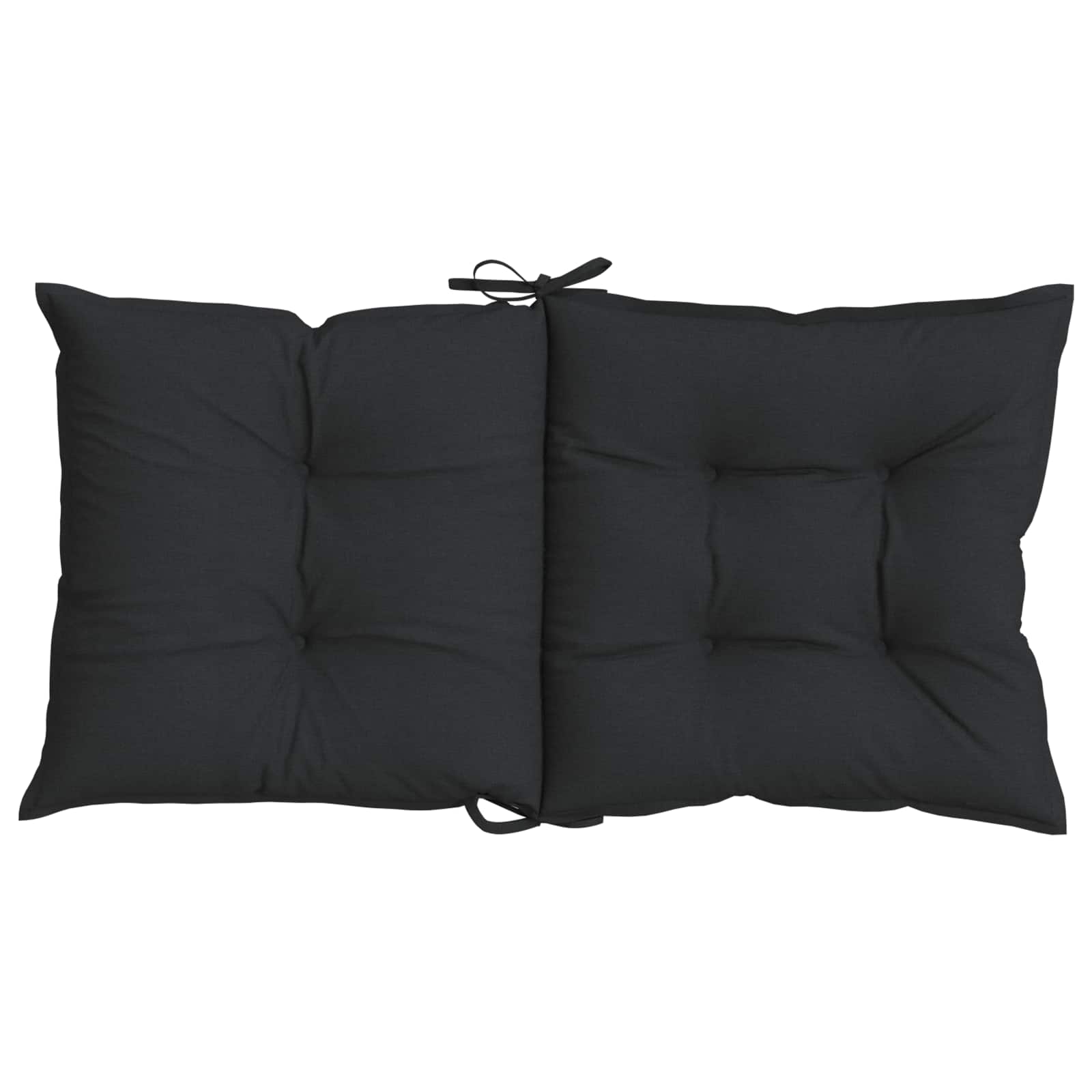 Set di Cuscini per Sedia Bassa 2 pcs Melange Nero