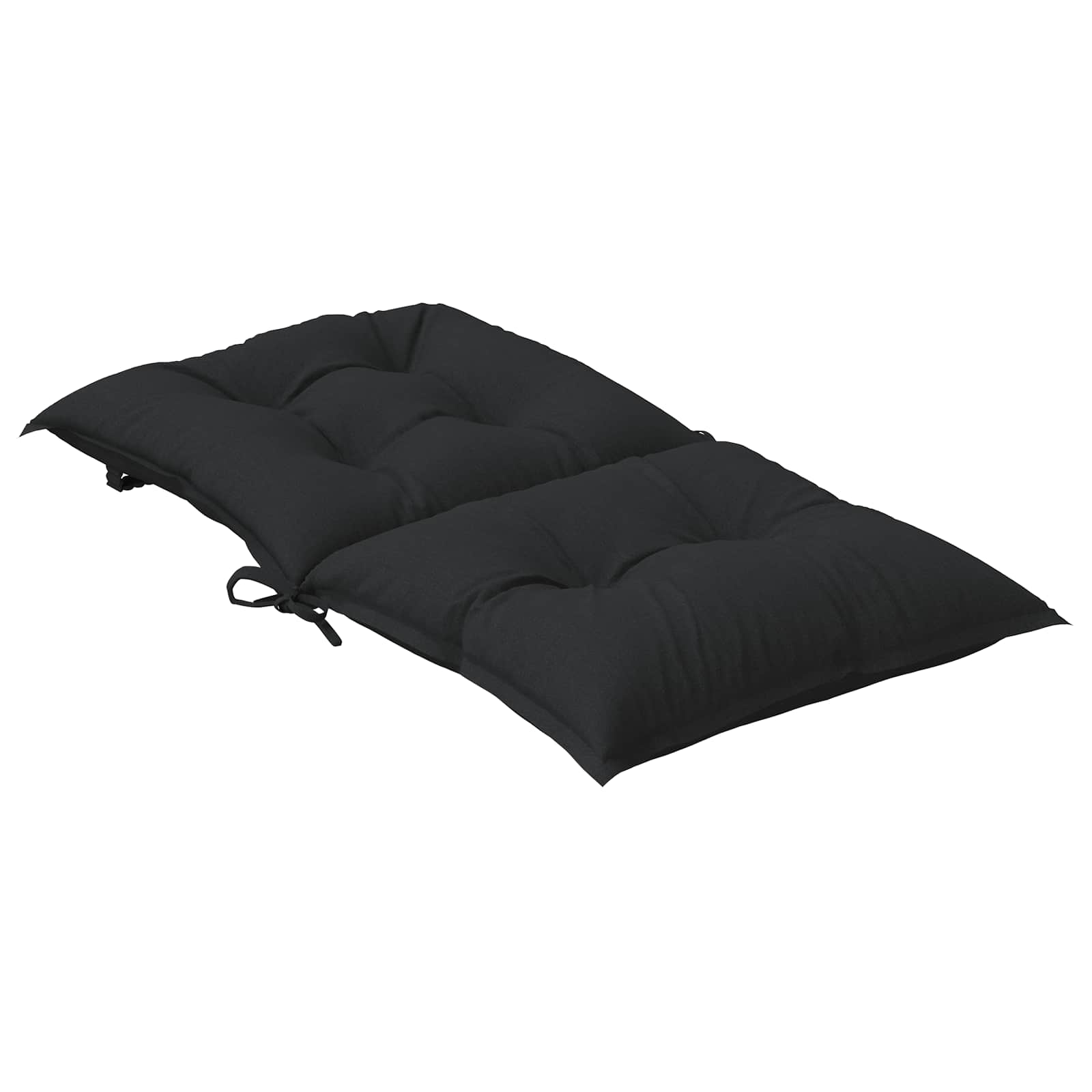 Set di Cuscini per Sedia Bassa 4 pcs Melange Nero