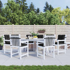 Set di Cuscini per Sedia Bassa 6 pcs Melange Nero