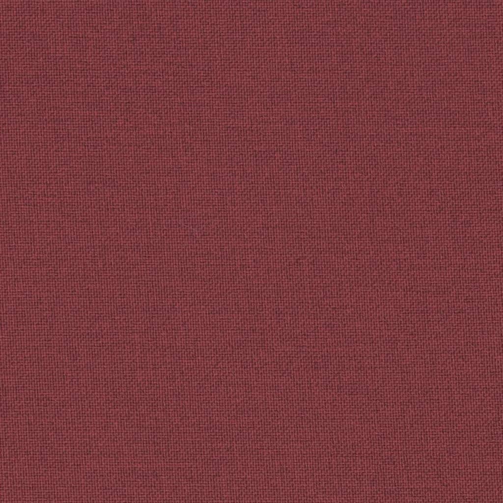Cuscini Sedia Schiena Bassa 2 pz Rosso Vino Mélange Tessuto