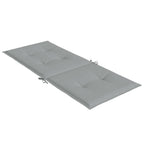 Cuscini Sedia Schiena Alta 6 Grigio Mélange 120x50x4 Tessuto