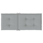 Cuscini Sedia Schiena Alta 6 Grigio Mélange 120x50x4 Tessuto