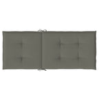 Cuscini Sedia Schiena Alta 4 Grigio Mélange 120x50x4 Tessuto