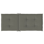 Cuscini Sedia Schiena Alta 6 Grigio Mélange 120x50x4 Tessuto
